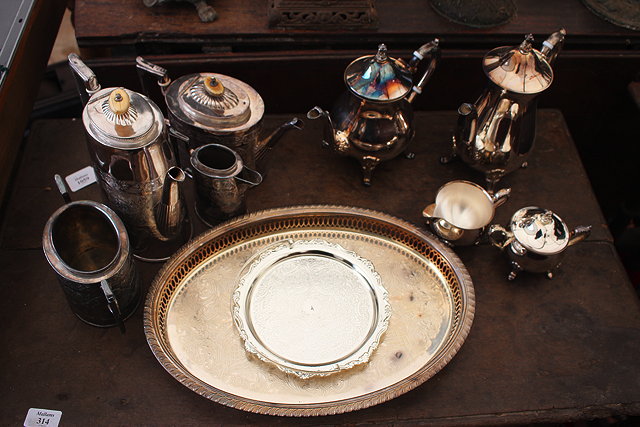 Appraisal: A VICTORIAN SILVER PLATED FOUR PIECE TEA AND COFFEE SET