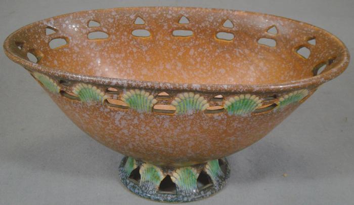 Appraisal: Roseville Ferella pattern footed bowl unmarked l h Estimate -