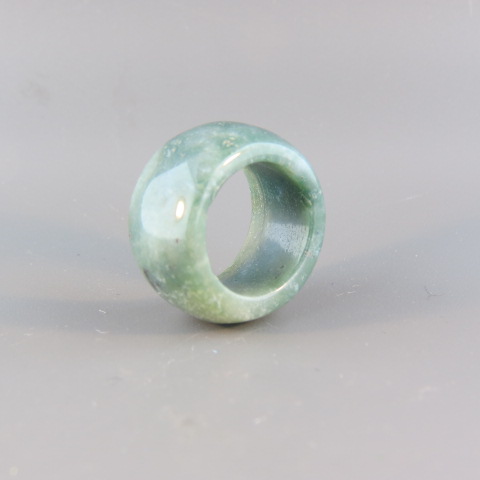 Appraisal: Jade Ring band style wide