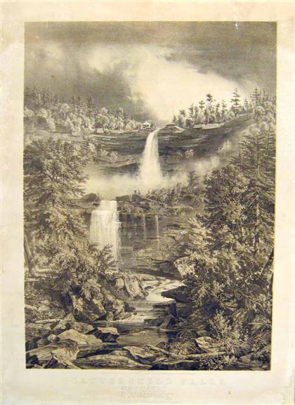 Appraisal: pieces Lithographs Catterskill Falls B G Catterskill Falls New York