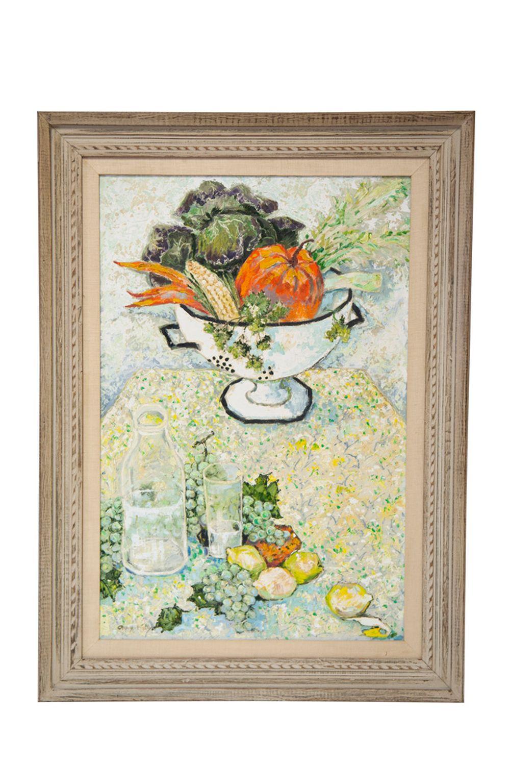 Appraisal: GEORGE ORRY-KELLY TABLE TOP STILL LIFE oil on Masonite signed