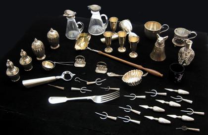 Appraisal: Group of thirty-eight assorted sterling table items including Gorham Tiffany