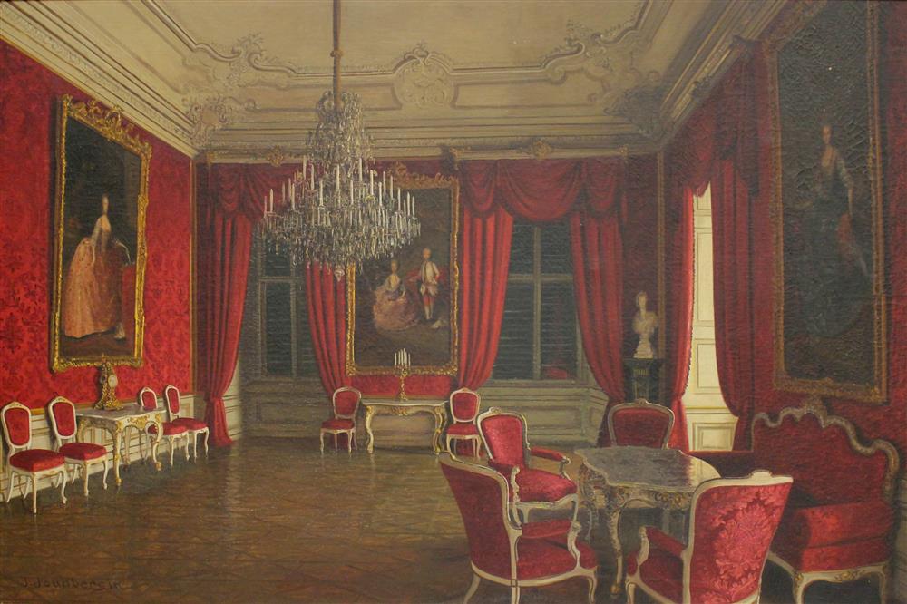 Appraisal: J JAUNBERSIN FRENCH TH TH CENTURY A PALACE DRAWING ROOM