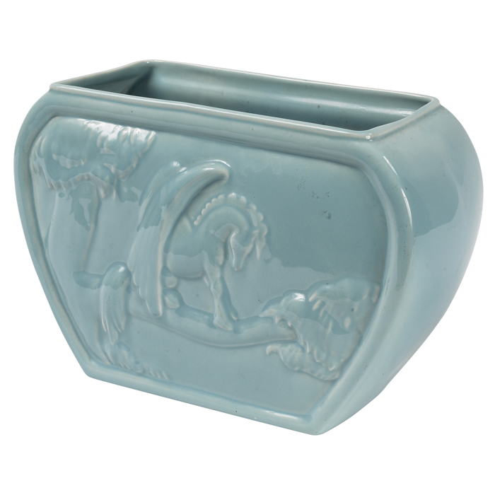 Appraisal: Walt Disney Fantasia planter by VernonKilns c blue-green glaze withdecoration