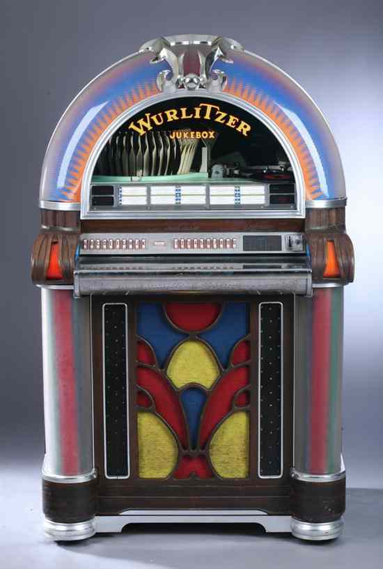 Appraisal: WURLITZER ''BUBBLER'' JUKE BOX After the vintage Art Deco prototype