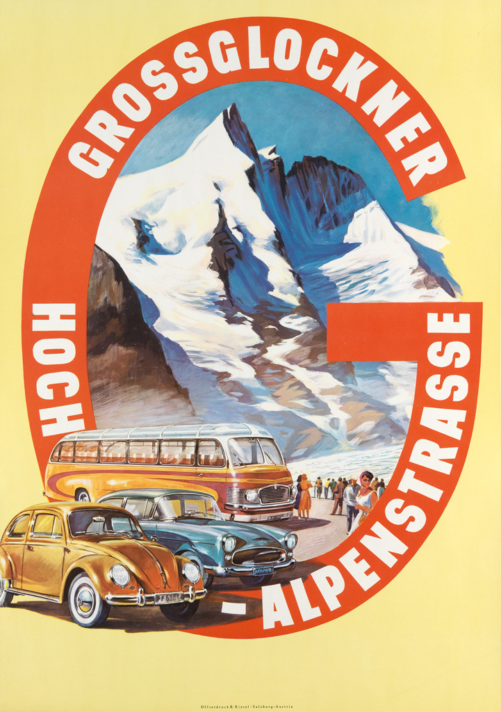 Appraisal: DESIGNER UKNOWN GROSSGLOCKNER HOCH - ALPENSTRASSE x inches x cm