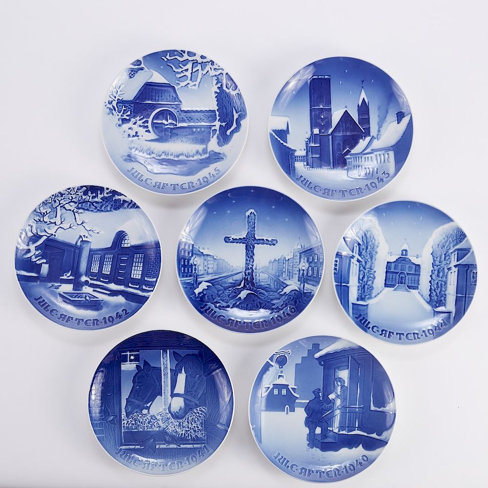 Appraisal: Bing and Grondahl Christmas Plates s Bing and Grondahl Denmark