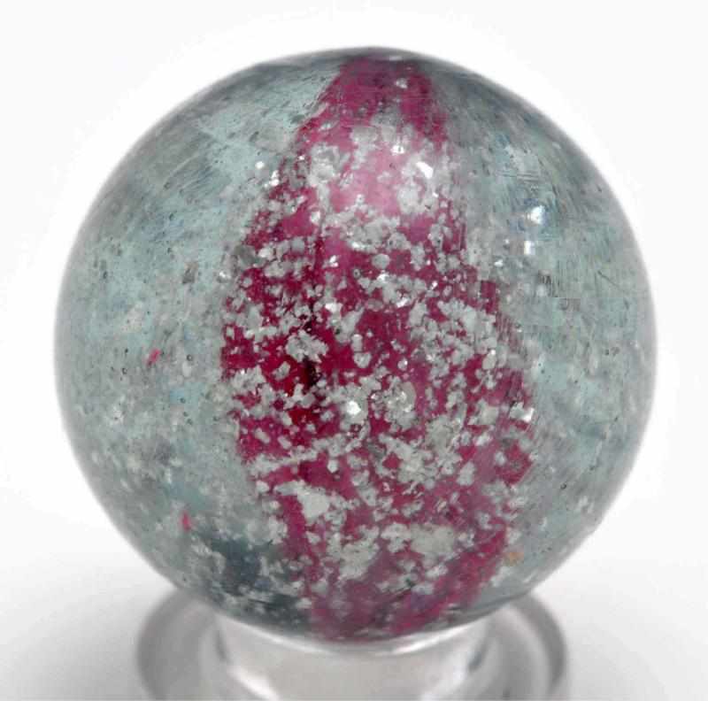 Appraisal: Jelly Core Marble with Suspended Mica Description Solid jelly core