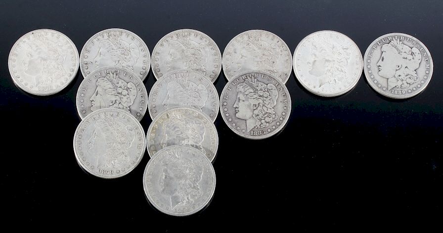 Appraisal: - Morgan Silver Dollars x Coins For sale in this