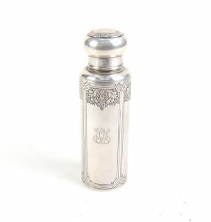 Appraisal: Tiffany Co Makers Silver Flask Cylindrical form flask signed Tiffany