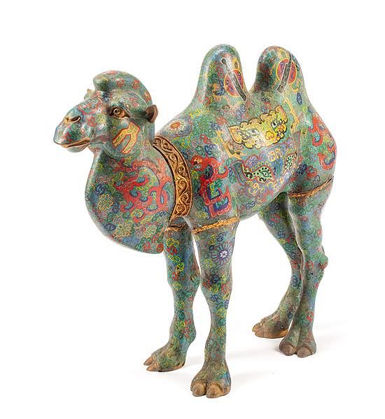 Appraisal: A Chinese Cloisonne Figure of a Camel Height x width