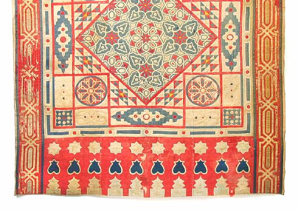 Appraisal: An Egyptian applique mosque hanging size approximately ft in x