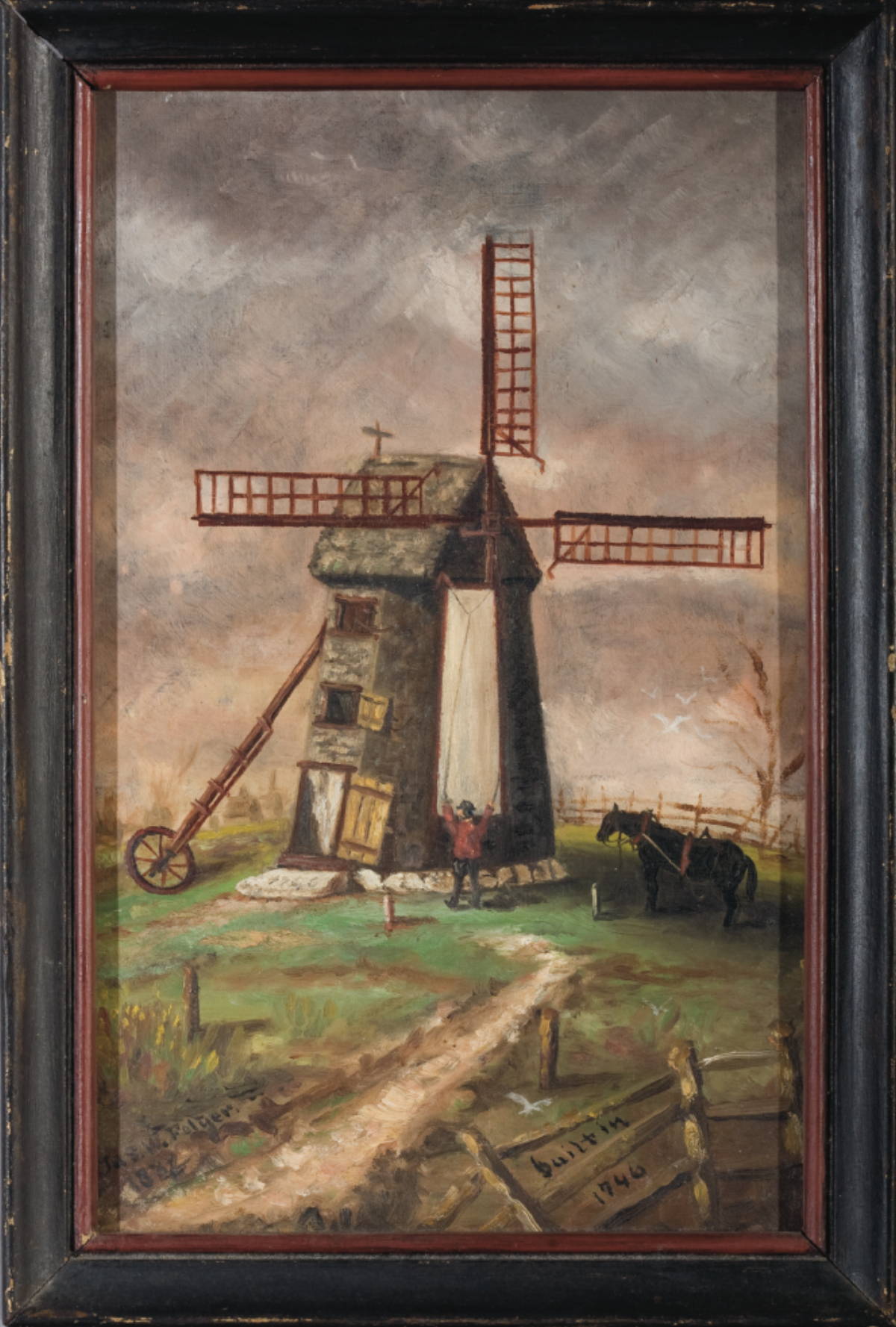 Appraisal: JAMES W FOLGER AMERICAN - THE OLD MILL NANTUCKET Oil