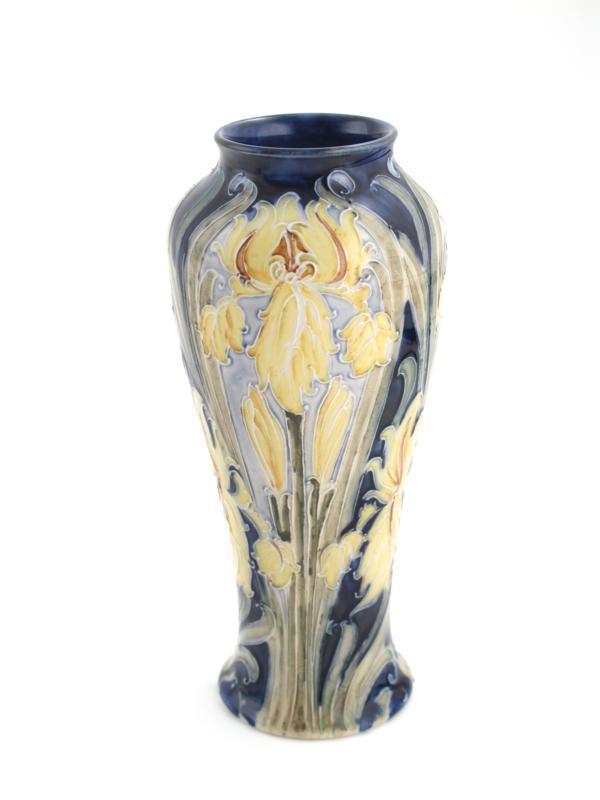 Appraisal: Yellow Flag Iris a Florian Ware baluster vase designed by