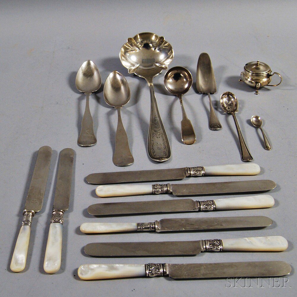 Appraisal: Group of Mostly Sterling Silver Flatware including a Gorham mustard