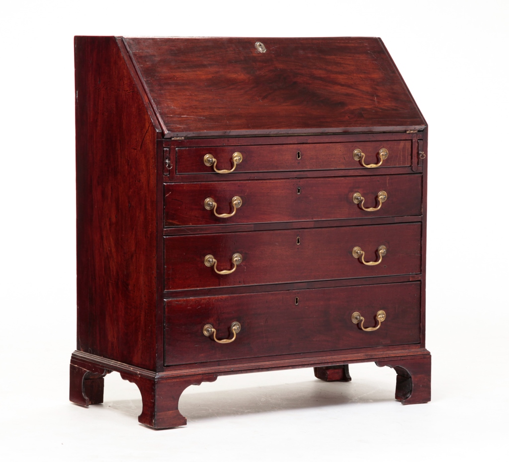 Appraisal: Fourth quarter th century mahogany with oak secondary Solid ends