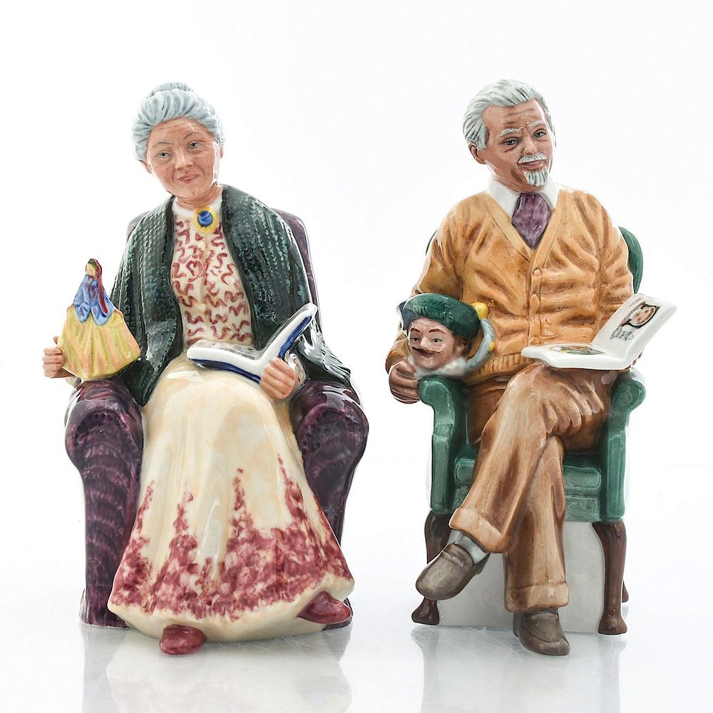 Appraisal: PAIR OF ROYAL DOULTON CERAMIC FIGURINES Pride and Joy HN