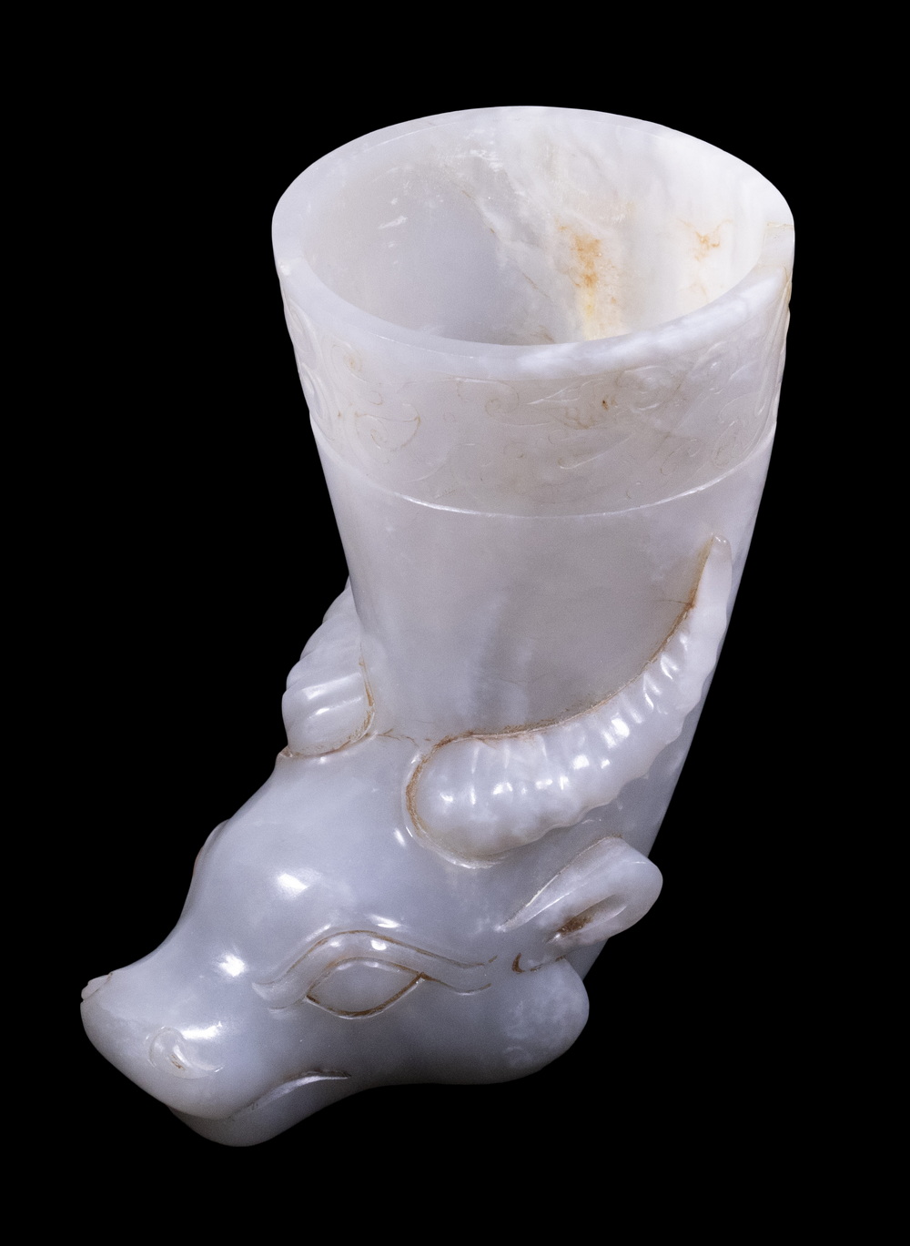 Appraisal: JADE CHINESE CUP IN THE FORM OF AN ANCIENT GREEK