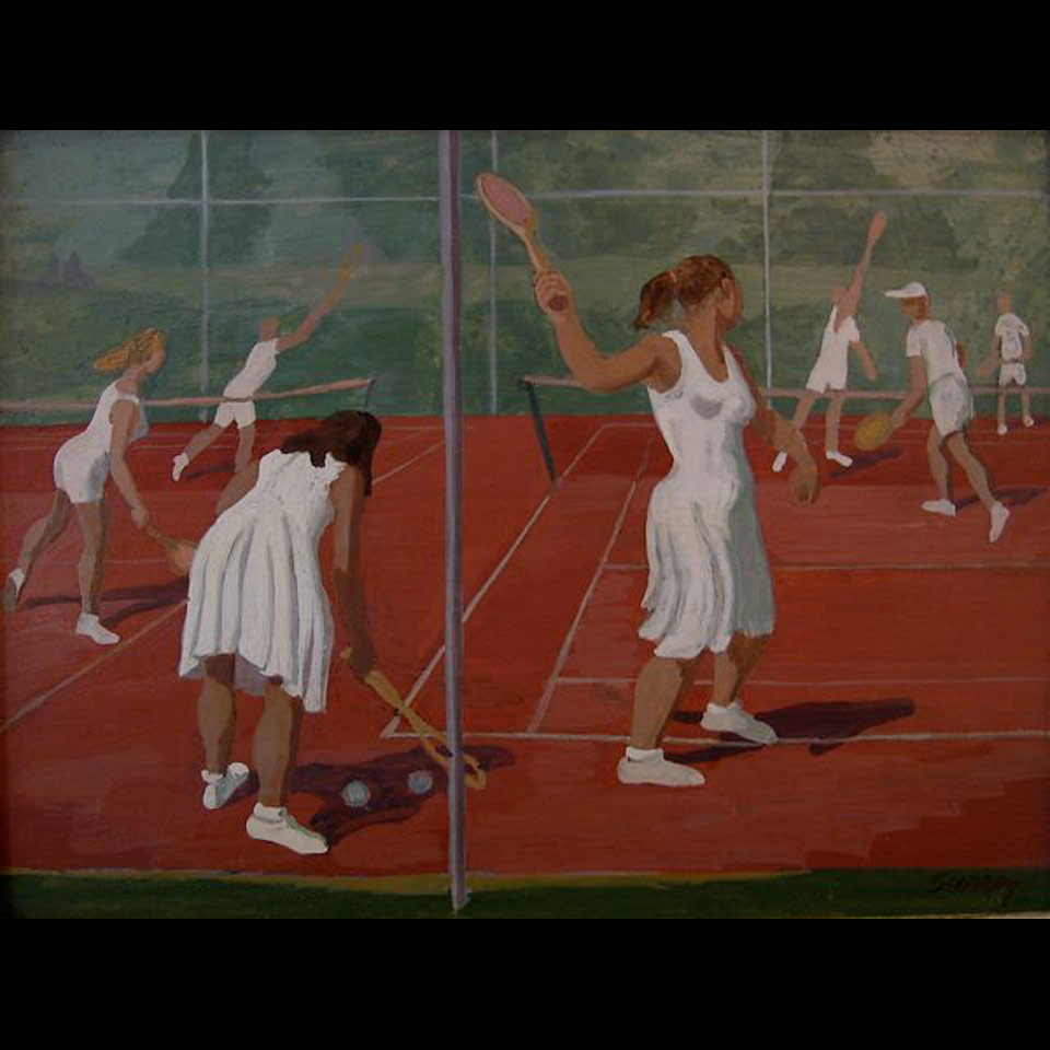 Appraisal: PHILLIP HENRY HOWARD SURREY - CANADIAN TENNIS CLUB OIL ON