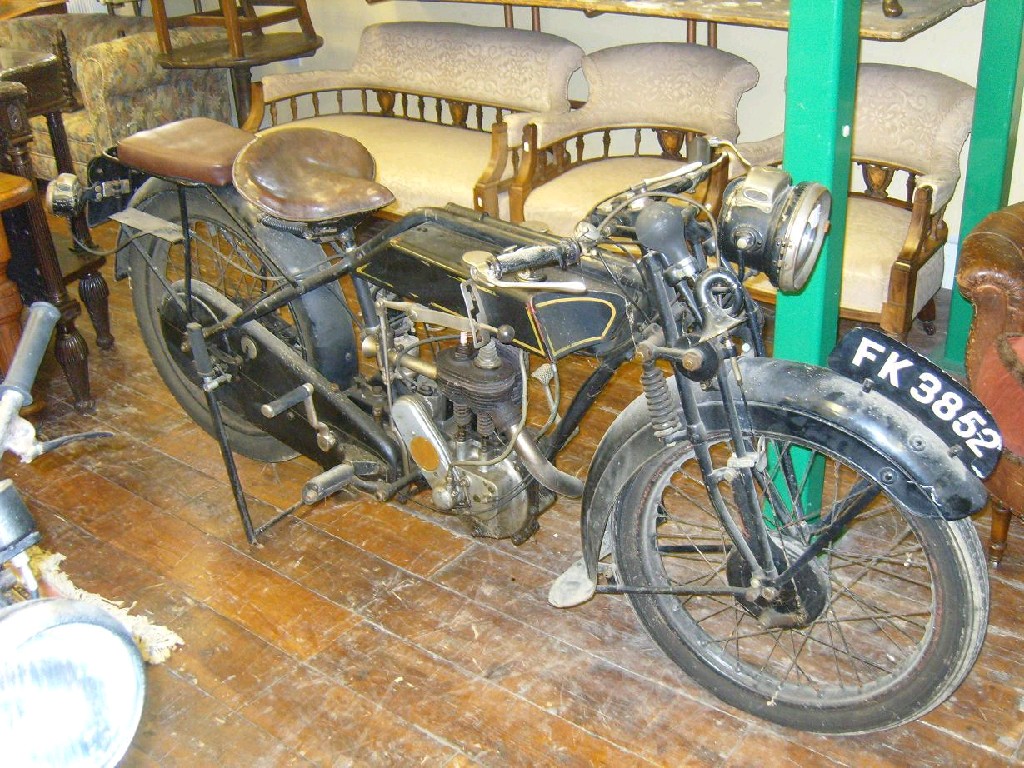 Appraisal: A Sunbeam cc side valve engine motorcycle chassis number a