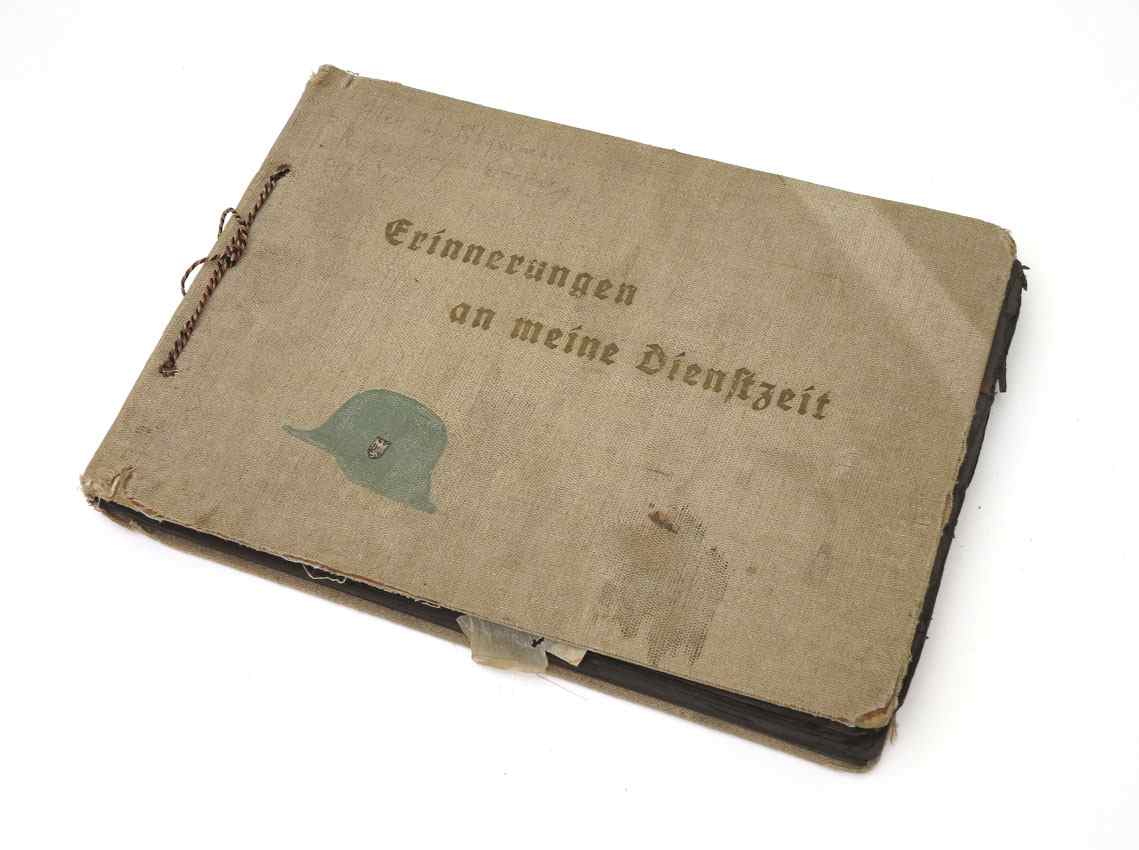 Appraisal: WW II GERMAN SOLDIERS PHOTOGRAPH ALBUM Identified on front to