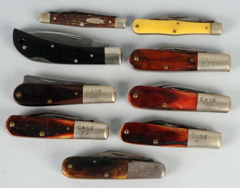 Appraisal: Lot of Case Folding Knife Patterns Description Includes Case XX