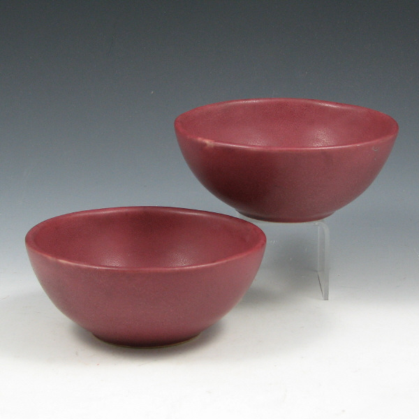 Appraisal: Van Briggle Mulberry Bowls Two - Mint Lot of two