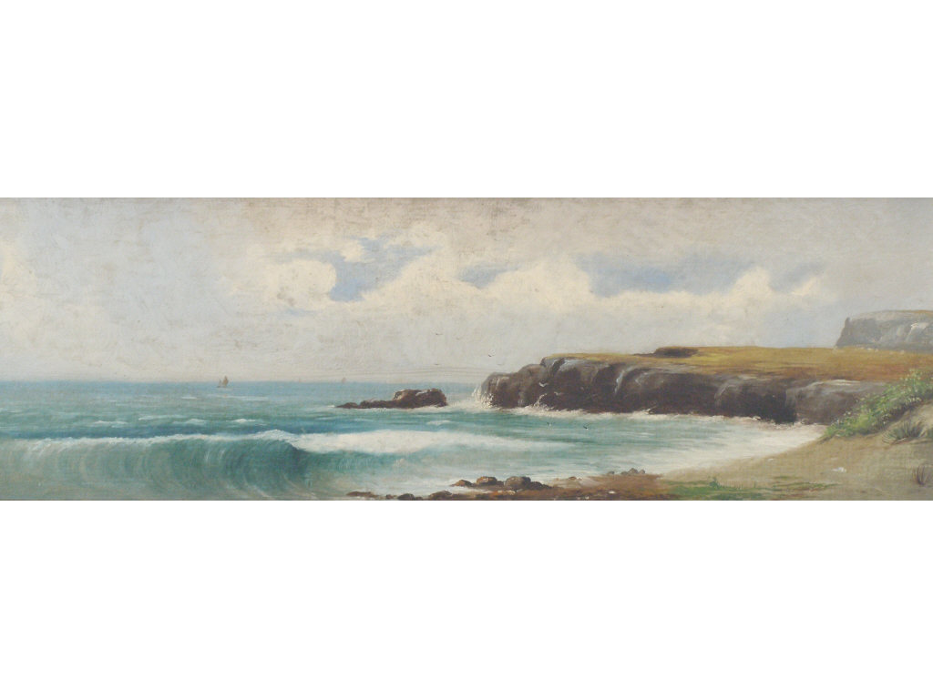 Appraisal: Jess Hobby IL - Seascape oil on canvas signed LR