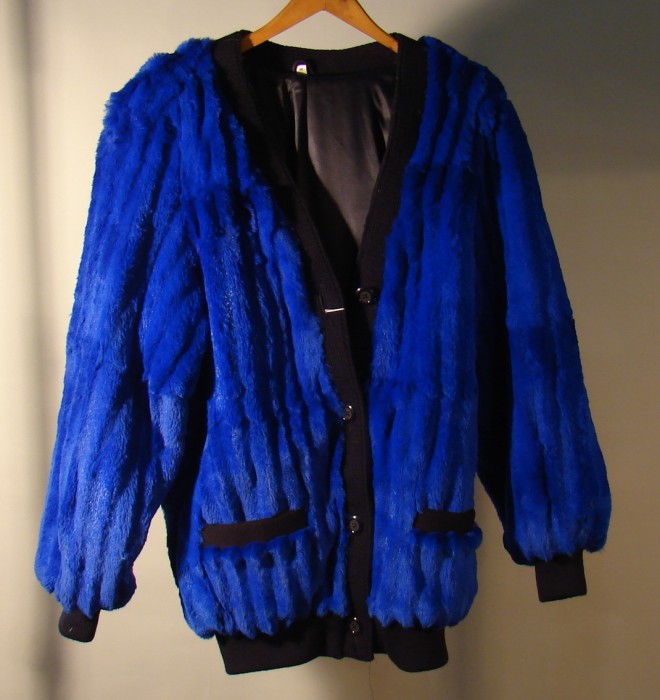 Appraisal: Dyed Rabbit France - Blue with black trim Size Medium