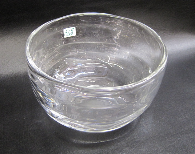 Appraisal: ORREFORS CLEAR CRYSTAL BOWL Dimensions D x H Condition Report