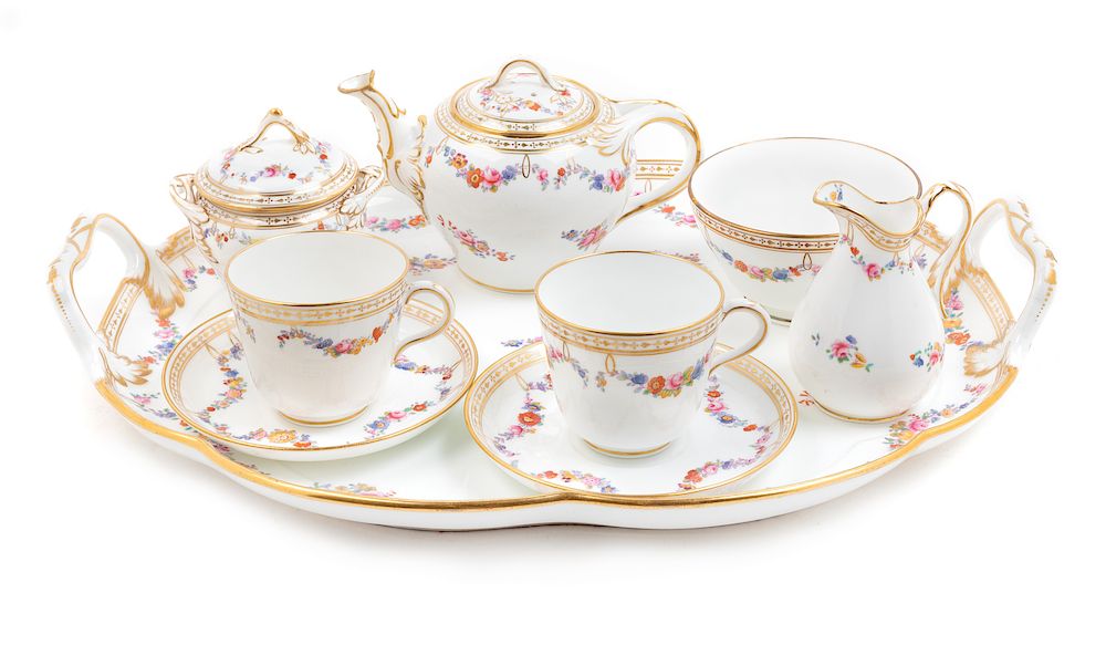 Appraisal: A Mintons Porcelain Tea Service A Mintons Porcelain Tea Service