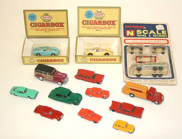 Appraisal: Plastic th scale vehicles Lot includes a quantity of scaled