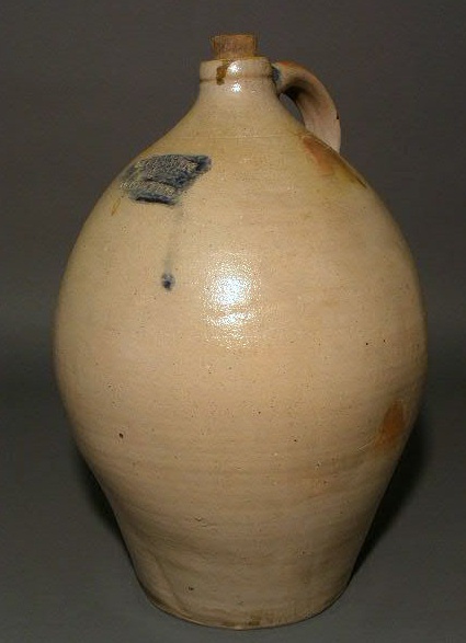 Appraisal: Ovoid stoneware jug Goodwin Webster three-gallon h