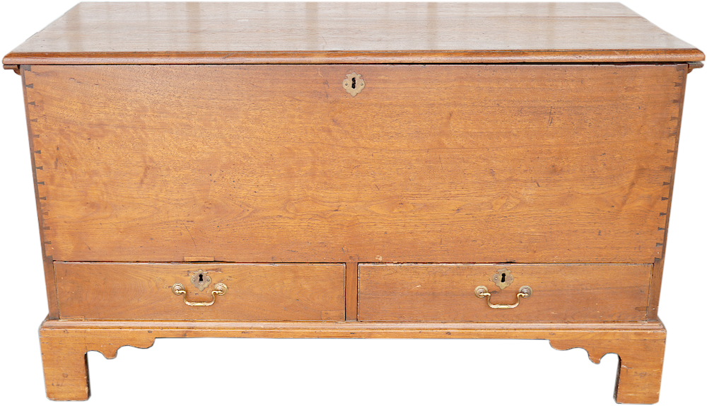 Appraisal: American Chippendale Style Blanket Chest Cedar American Chippendale Style Blanket