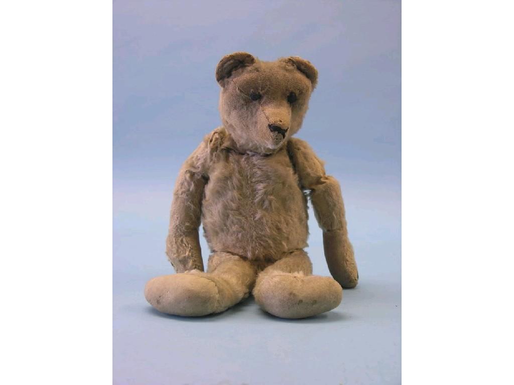 Appraisal: A Steiff Teddy Bear blonde plush with boot-button eyes stitched