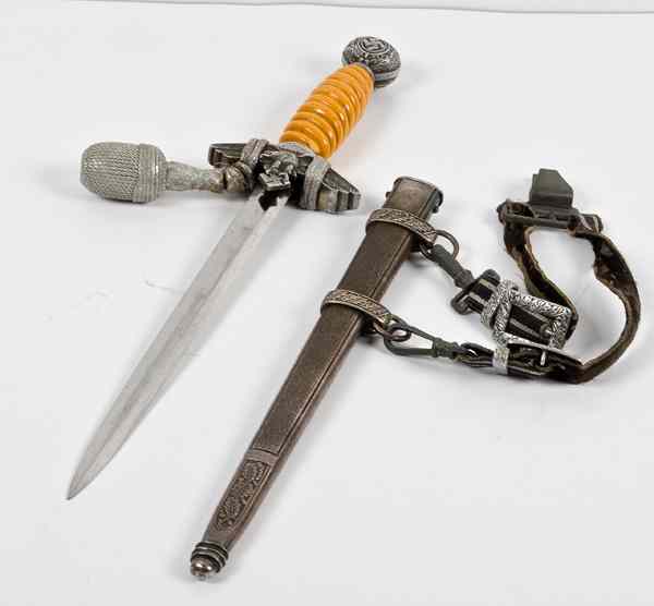 Appraisal: German WWII Luftwaffe nd Model with Hangers and Portepee Luft