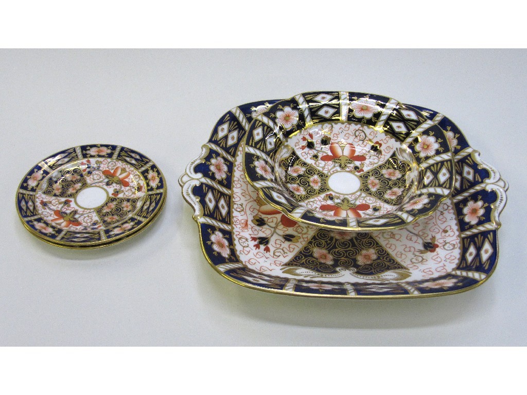 Appraisal: Matched Royal Crown Derby and Davenport Imari pattern teawares various