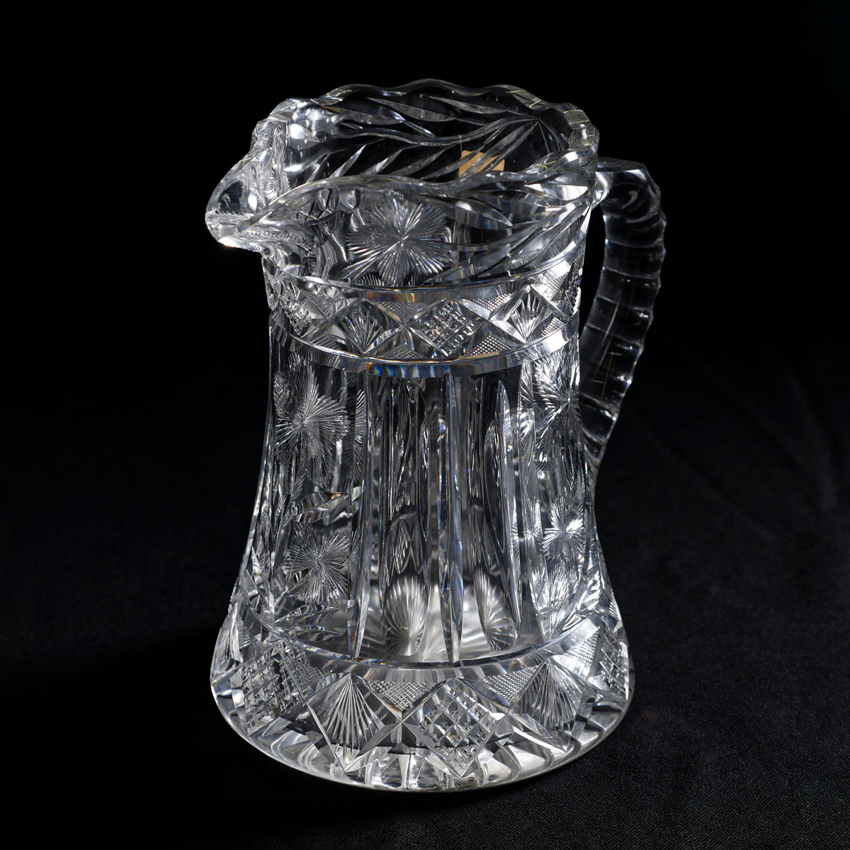 Appraisal: LIBBEY CUT GLASS PITCHER A Libbey cut glass water pitcher