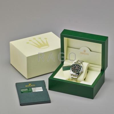 Appraisal: ROLEX MILGAUSS GREEN CRYSTAL OYSTER PERPETUAL CHRONOMETER V-series stainless steel