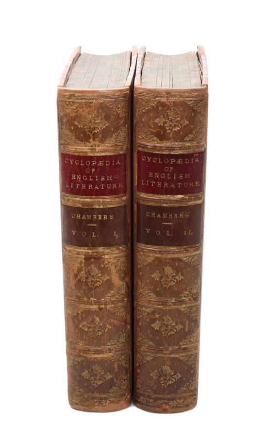 Appraisal: Sale Lot CHAMBERS ROBERT Chambers' Cyclopedia of English Literature London