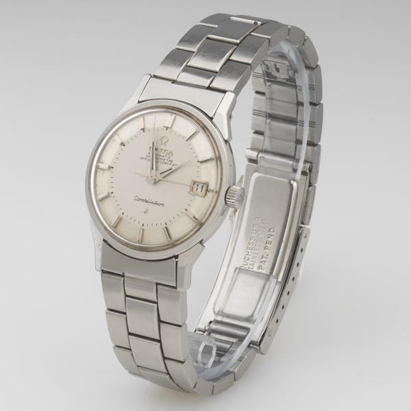 Appraisal: OMEGA CONSTELLATION mm head will fit wrist Vertically brushed dial