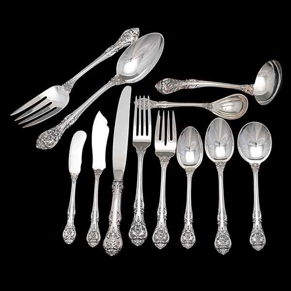 Appraisal: Gorham King Edward Sterling Flatware American A -piece sterling silver