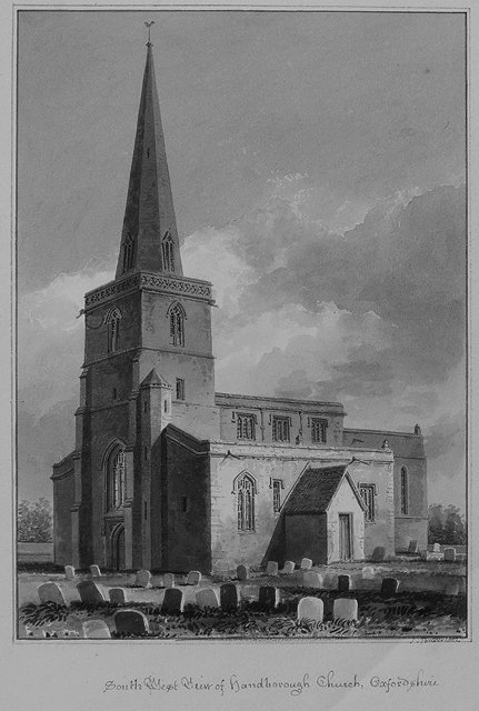 Appraisal: JOHN BUCKLER'North East View of Handborough Church Oxfordshire' and 'South