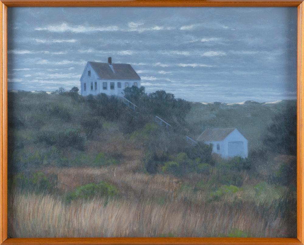 Appraisal: JOHN DOWD MASSACHUSETTS B HOPPER HOUSE TRURO OIL ON LINEN