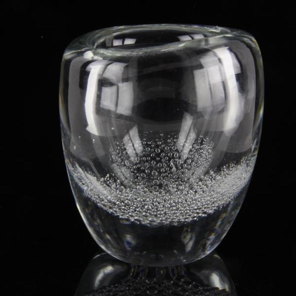 Appraisal: KAJ FRANCK IITTALA 'BLISTER GLASS' SCANDINAVIAN ART GLASS VASE WITH