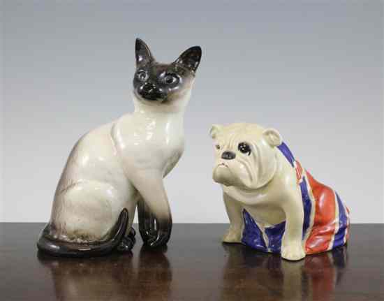 Appraisal: A Royal Doulton model of a Bulldog wearing the Union