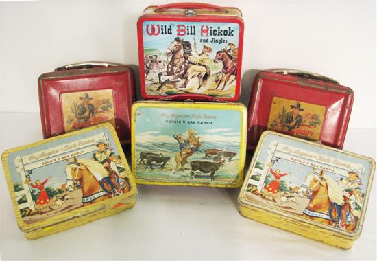 Appraisal: Six Western lunchboxes including three Roy Rogers and Dale Evans