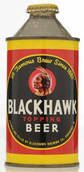 Appraisal: Blackhawk Topping Beer HP Cone Top Beer Can - Near