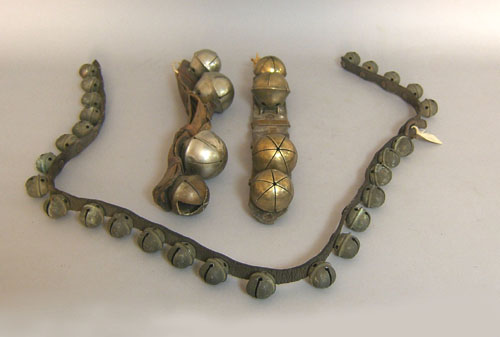 Appraisal: Set of brass sleigh bells late th c together with