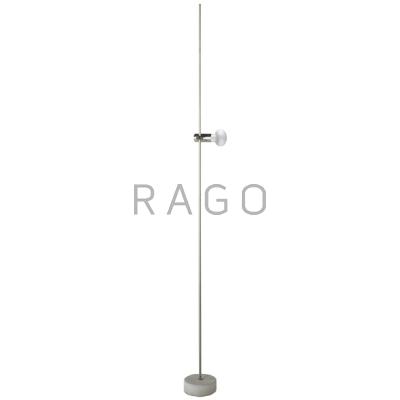 Appraisal: TITO AGNOLI Agnoli floor lamp Italy s Brushed steel and